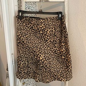 Copper and Vine Leopard Print Skirt - MEDIUM/ SIZE 4-6